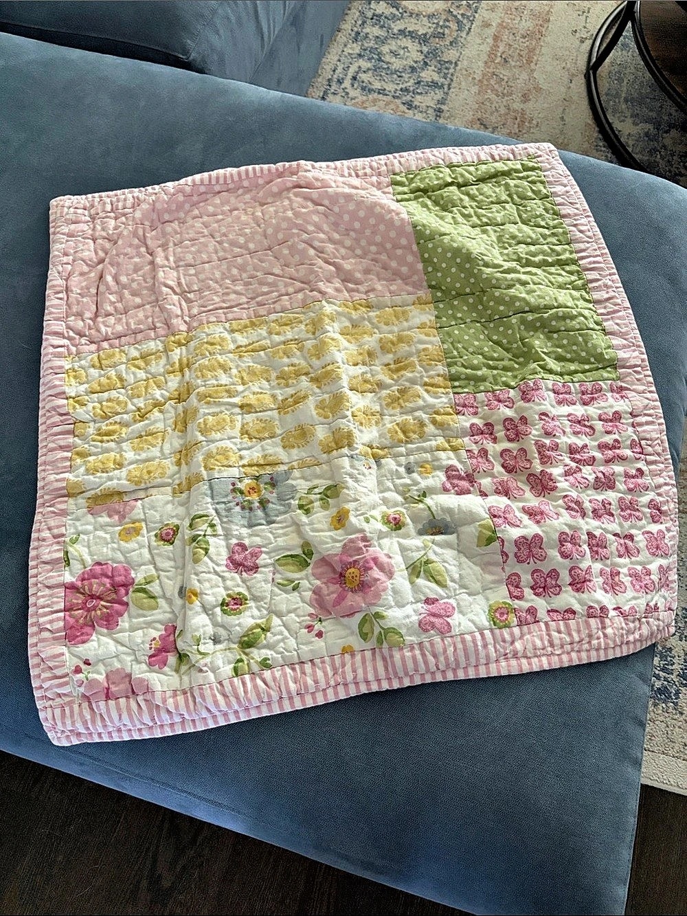 Pottery Barn Kids “Lily” Patchwork Quilt euro sham